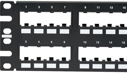48 Port Flush Mount Network Patch Panel with VER Black in Kuwait