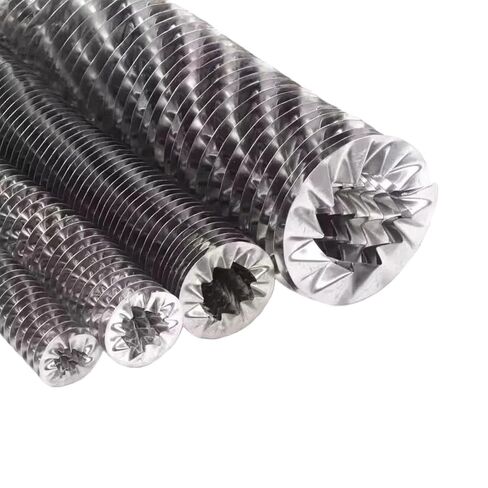 201 Stainless Steel Spiral Fin 39.37In Length Inner Diameter 0.32In-1.26In Even Heat Dissipation High Thermal Efficiency 13mm(0.51") Fin H7mm/0.28" in Kuwait