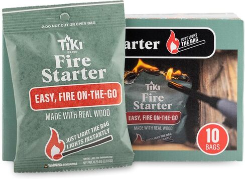 TIKI Fire Starters 10 Pack for Fire Pits Charcoal Grills Outdoor Lighting in Kuwait