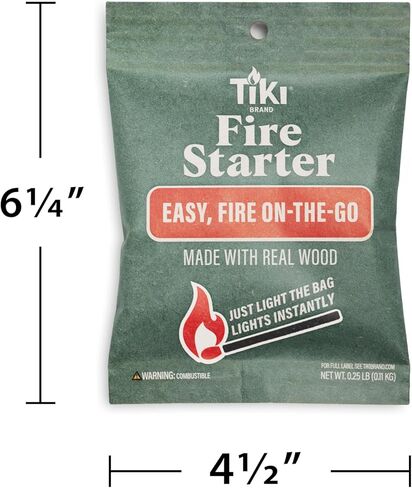 TIKI Fire Starters 10 Pack for Fire Pits Charcoal Grills Outdoor Lighting in Kuwait