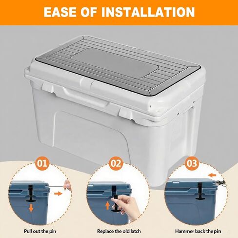 Cooler Lid Latches Replacement T-Latches, 4 Pack Upgraded Heavy Duty Silicone Rubber Compatible with Yeti RTIC Hard Coolers, Premium Durable Cooler Accessories in Kuwait