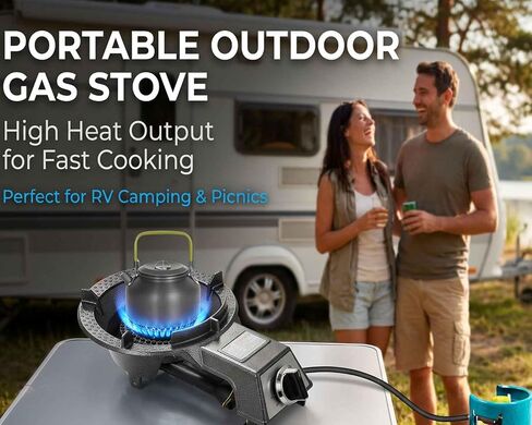 Horyanr Single Burner Propane Stove Automatic Ignition Cast Iron (M-03) in Kuwait