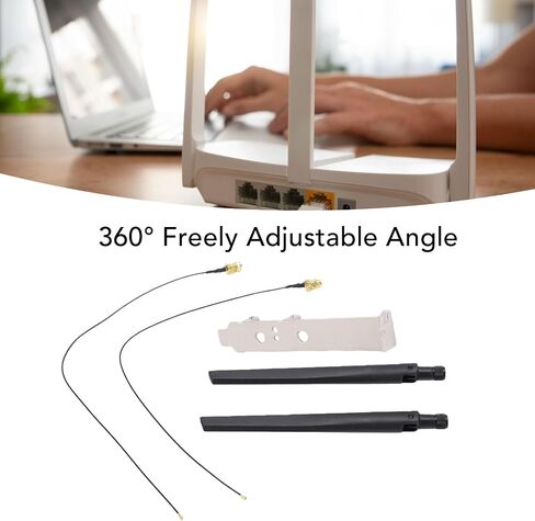 Cryfokt WiFi Antennas 2 Pack 6dBi High Gain SMA Cable for Desktop in Kuwait