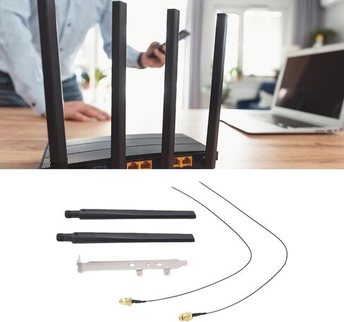 Cryfokt WiFi Antennas 2 Pack 6dBi High Gain SMA Cable for Desktop in Kuwait