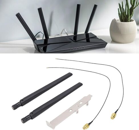 Cryfokt WiFi Antennas 2 Pack 6dBi High Gain SMA Cable for Desktop in Kuwait