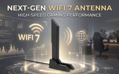 Cryfokt WiFi 7 Antenna for Gaming Motherboard with Magnetic Base in Kuwait