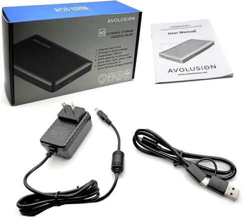 Avolusion M3 Series 1TB USB 3.0 Portable External Hard Drive - Black (for Windows, Mac OS, Xbox, PS) (Renewed) in Kuwait