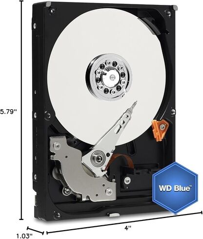 Western Digital WD Blue 2TB PC Hard Drive - 5400 RPM Class, SATA 6 Gb/s, 256 MB Cache, 3.5-inch - WD20EZAZ (Renewed) in Kuwait