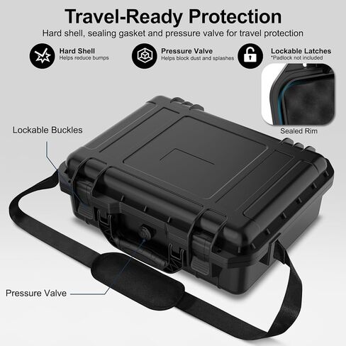 Starlink Mini Case with Tripod, Hard Carrying Travel Kit with Cable Winder and USB-C to DC Adapter Cable, Protective Storage Case for Starlink Mini Accessories, RV Camping Remote Work in Kuwait