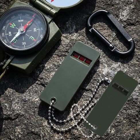 2pcs/4pcs Three-Frequency Outdoor Survival Whistle, Emergency for Students, Practice, Referee, Travel, Survival, Hiking, Camping Gear - Durable Construction Whistle in Kuwait
