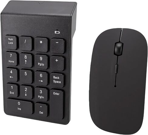 Wireless Numeric Keypad Mouse Combo, 2.4G USB Receiver in Kuwait