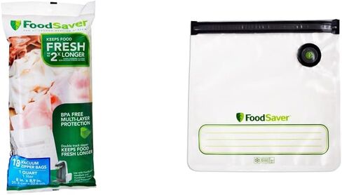FoodSaver 1-Quart and Gallon Reusable Vacuum Zipper Bags, 26 Count in Kuwait