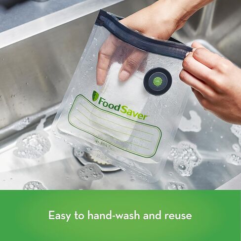 FoodSaver 1-Quart and Gallon Reusable Vacuum Zipper Bags, 26 Count in Kuwait