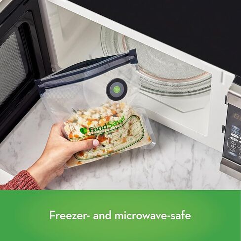 FoodSaver 1-Quart and Gallon Reusable Vacuum Zipper Bags, 26 Count in Kuwait