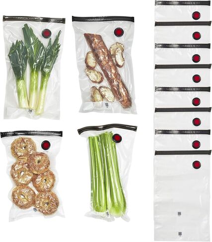 ZWILLING Fresh & Save 12-Piece Large Vacuum Sealer Bags, Sous Vide Bags in Kuwait