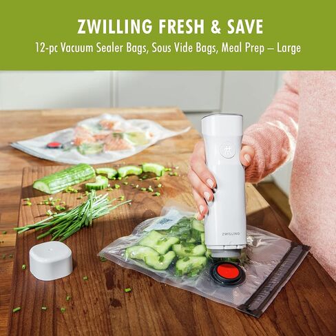 ZWILLING Fresh & Save 12-Piece Large Vacuum Sealer Bags, Sous Vide Bags in Kuwait