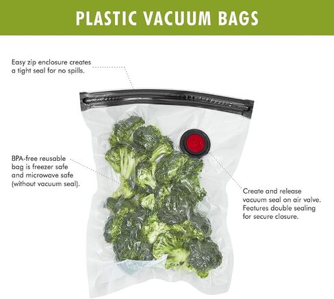 ZWILLING Fresh & Save 12-Piece Large Vacuum Sealer Bags, Sous Vide Bags in Kuwait