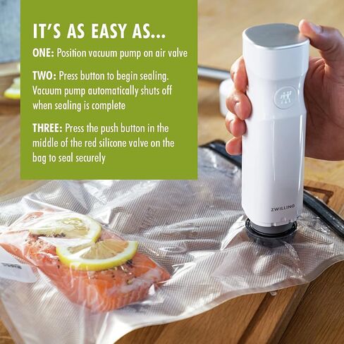 ZWILLING Fresh & Save 12-Piece Large Vacuum Sealer Bags, Sous Vide Bags in Kuwait