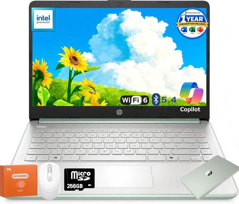 HP 14-inch Laptop for Students & Business, Intel Processor N150, 16 GB RAM in Kuwait