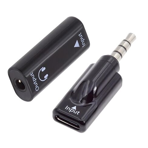2pcs/lot Type-C USB-C Female to 3.5mm Male & Female Audio AUX & MIC Sound Card 16bit 48kHz Adapter Compatible with Laptop Tablet Phone in Kuwait