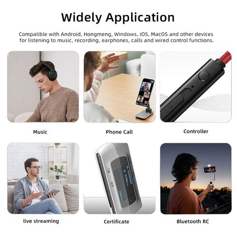 2pcs/lot Type-C USB-C Female to 3.5mm Male & Female Audio AUX & MIC Sound Card 16bit 48kHz Adapter Compatible with Laptop Tablet Phone in Kuwait