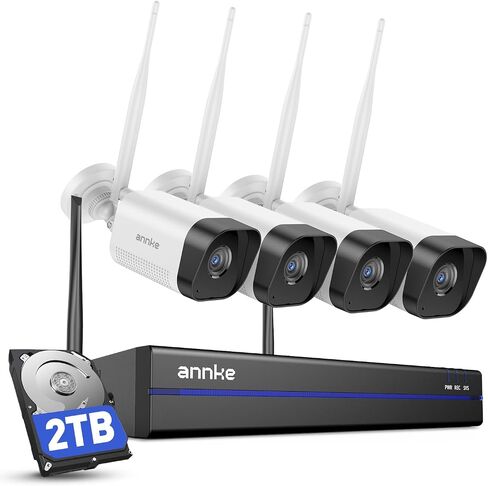 ANNKE 16CH Wireless Security Camera System 2TB, 4Pcs 3MP Outdoor Cams Kits in Kuwait