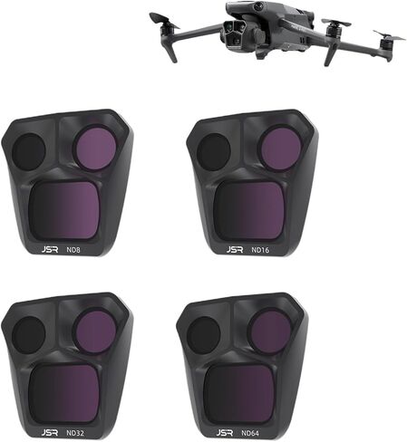  CASYDYEN ND16 & ND8 & ND32 & ND64 Filter Set (4 Pack) for DJI Mavic 3 Pro Drone Lens Filter Set with Multi-Layer Coatings HD Optical Glass Waterproof/Scratch Drone Lens Filter in Kuwait