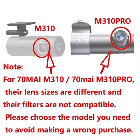 CPL Polarizing Filter for 70MAI M310 PRO 2K Dash Camera, Professional Lens Protection and Glare Reduction Filter with Polarized Tester Card in Kuwait