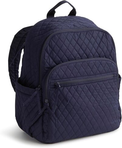 Vera Bradley Women's Premium Cotton Bancroft Backpack, Midnight Garden Paisley, One Size in Kuwait