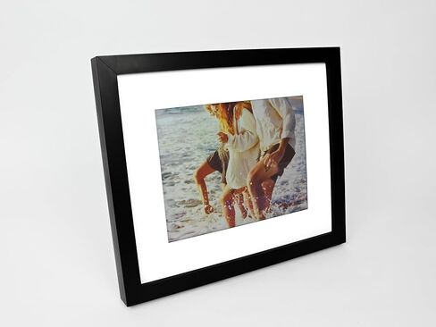 Cloud Canvas Cordless Digital Picture Frame, WiFi Photo Frame with Rechargeable Battery, Wireless App-Controlled Display for Photos & Memories, 10", Black in Kuwait