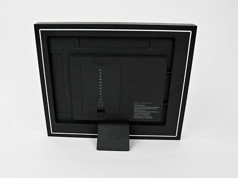 Cloud Canvas Cordless Digital Picture Frame, WiFi Photo Frame with Rechargeable Battery, Wireless App-Controlled Display for Photos & Memories, 10", Black in Kuwait
