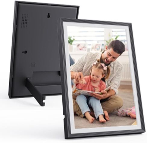 ZJchao 10 inch Smart Digital Calendar Photo Frame with IPS Touch Screen Send Photos from Phone Family Art Gallery Display (US Plug 100-240V) in Kuwait
