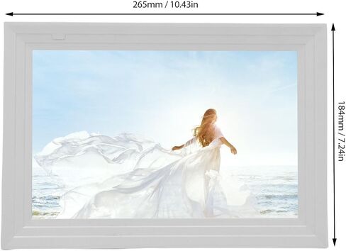 ZJchao 10.1 Inch Digital Picture Frame 1280x800 IPS HD Auto Rotate with Music and Video Playback for Photo Sharing Display Frame Desktop Decoration in Kuwait