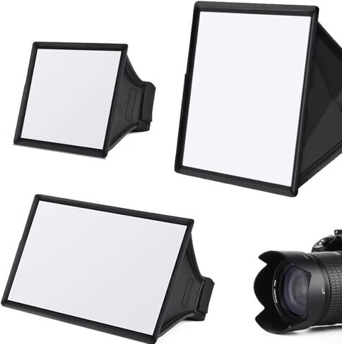Portable Photography Softbox Flash Diffuser Lightweight Carbon Fiber Camera Light Cover for Studio and Outdoor Photography Accessories in Black in Kuwait