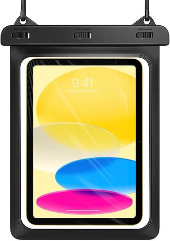 Universal iPad Waterproof Case, Dry Bag Pouch for ipad Pro 13"/12.9" ipad air 13" Galaxy Tab S10FE+ 13.1"/S9FE+/S8EF/S7FE 12.4" Galaxy Tab S10+/S9+/S8+ 12.4", Tablets up to 13.5 inch in Kuwait