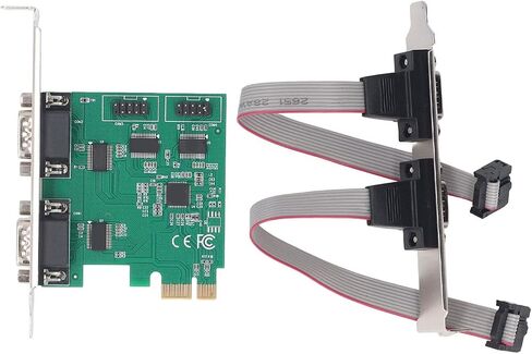 GOTOTOP PCIE 1X to 4 Port RS232 Serial Card, AX99100 Chip in Kuwait