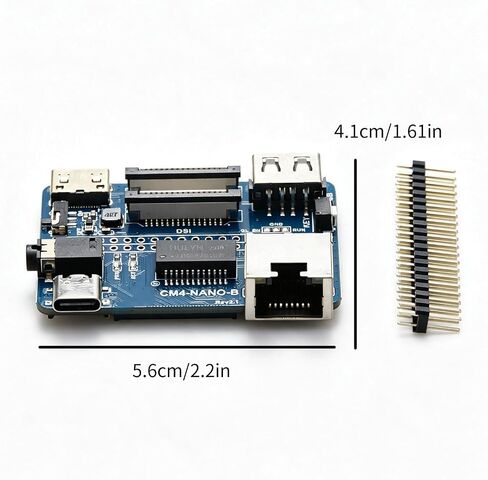 Mini HDTV USB RJ45 Expansion Board with 40PIN GPIO SD Card for Pi CM4 in Kuwait