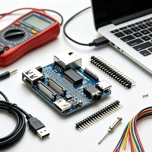Mini HDTV USB RJ45 Expansion Board with 40PIN GPIO SD Card for Pi CM4 in Kuwait