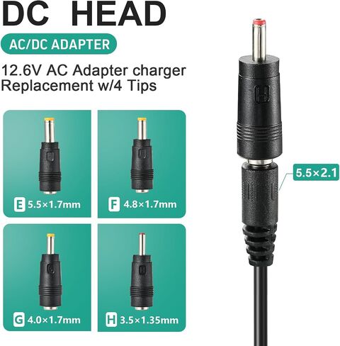 Massage Gun Charger 12v ~ 12.6v 1A Charger for 12.6v Massage Gun Power Cord 12V Switch Power Supply in Kuwait