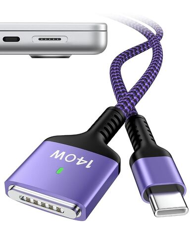140W MagSafe 3 Cable 6.6ft, Mag Safe Charger Magnetic for MacBook Pro Air in Kuwait