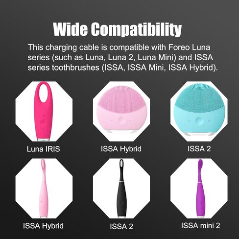 5FT USB Charger Cable Replacement for FOREO Luna Cleanser & ISSA Toothbrush in Kuwait