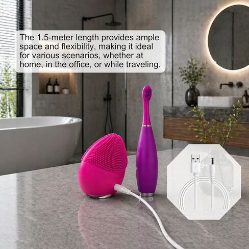 5FT USB Charger Cable Replacement for FOREO Luna Cleanser & ISSA Toothbrush in Kuwait