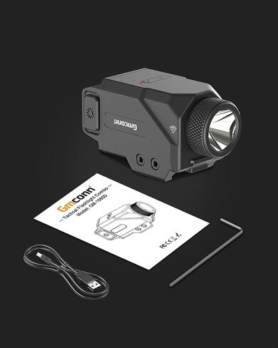 Gmconn 800 Lumen Pistol Light, Compact Adjustable Rail Mounted Flashlight Mini Weapon Light with Strobe Mode for Picatinny MIL-STD-1913, Glock (800 Lumen) in Kuwait