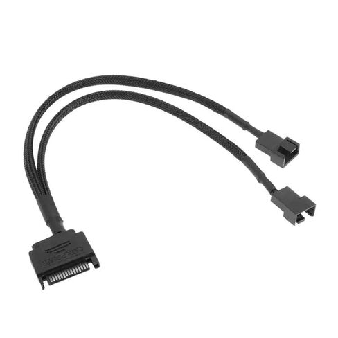 SATA 15 Pin to 1/2 Cooling Fan Interface 3 Pin/4 Pin Laptop Motherboard CPU Fan Extension Cable Adapter Cable Connectors in Kuwait