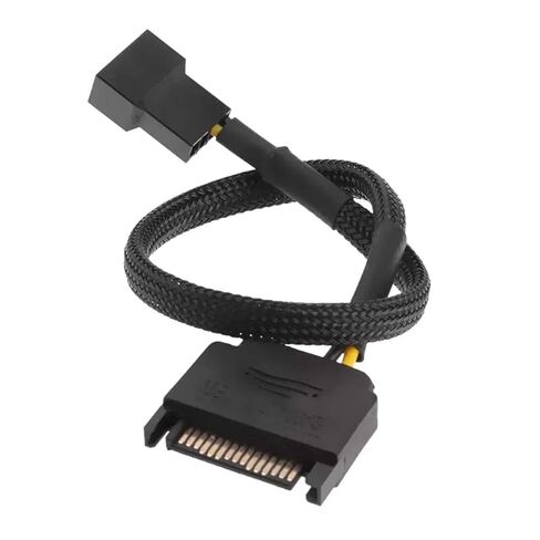 SATA 15 Pin to 1/2 Cooling Fan Interface 3 Pin/4 Pin Laptop Motherboard CPU Fan Extension Cable Adapter Cable Connectors in Kuwait