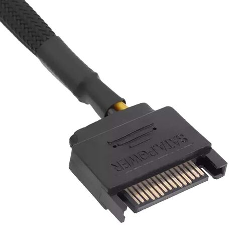 SATA 15 Pin to 1/2 Cooling Fan Interface 3 Pin/4 Pin Laptop Motherboard CPU Fan Extension Cable Adapter Cable Connectors in Kuwait