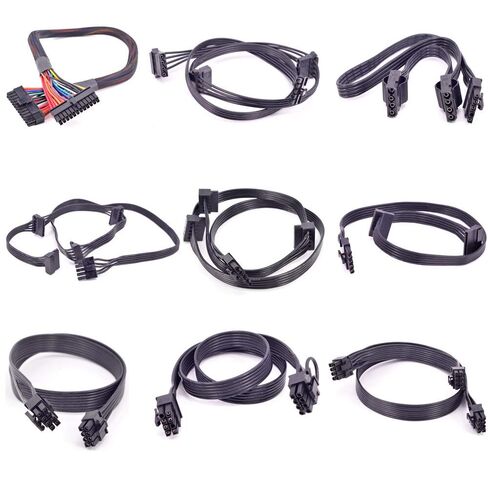 for OCZ ZX Series 1250W 1000W 850W ZT 750W 650W 550W SATA Peripheral CPU 4 Pin 8Pin 6 Pin 8 Pin 24 Pin Power Supply Cable - (Cable Length: Other/Color: 8P to 8P) in Kuwait