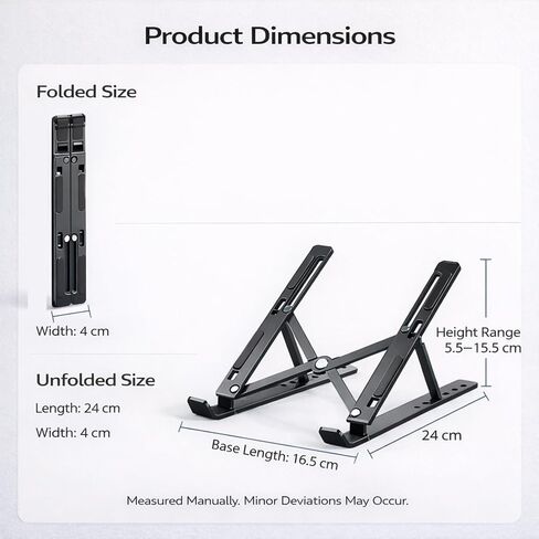 Foldable Tablet Stand, Non-Slip 6-Level Adjustable Laptop Stand Compatible with All Computers and Laptops, (Pink) in Kuwait