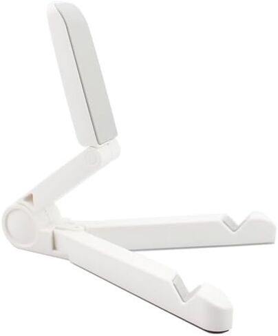 Portable foldable ipad tablet holder, light weight and easy to carry, suitable for desktop tablets, adjustable angle compact design, travel storage, available for both tablets and smartphones (Black) in Kuwait