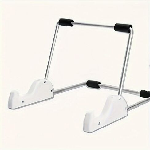 Foldable Adjustable Book Tablet Stand Multi Angle Metal Reading Holder for Desk Laptop Textbook (Black) in Kuwait